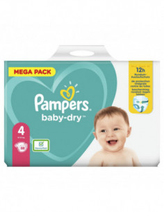 Pampers Baby-Dry Taille 4 -...